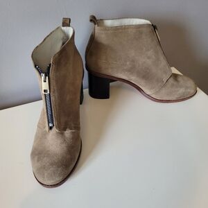 Paul Smith Barton Suede Heeled Ankle Boots in Desert Silky Suede, GUC, Size 41